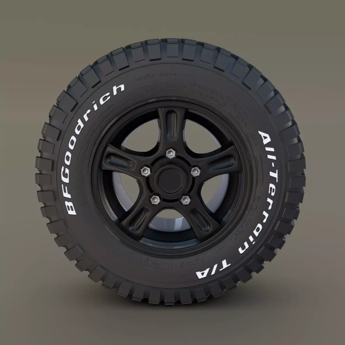 Offroad Alloy Wheel 3D model