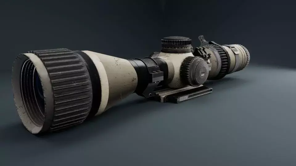 TELESCOPE Free low-poly 3D model