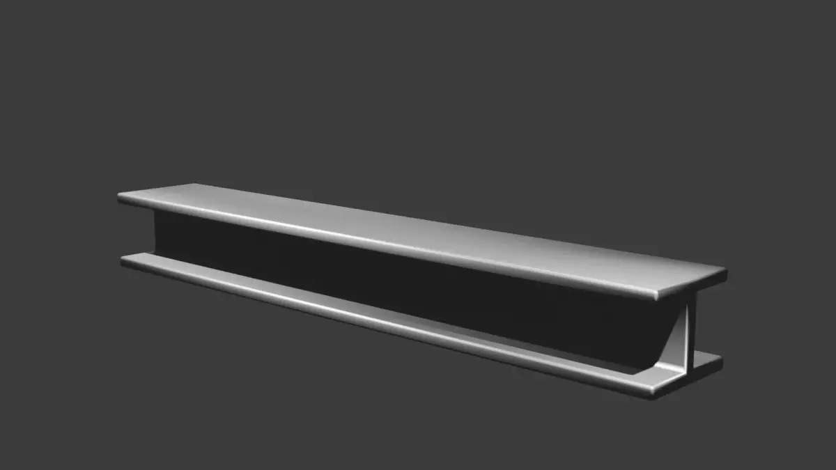 construction metal bar Free low-poly 3D model