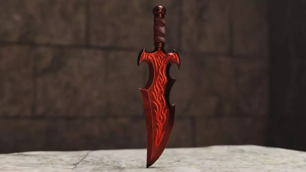 Fantasy Sword 02 Low-poly 3D model