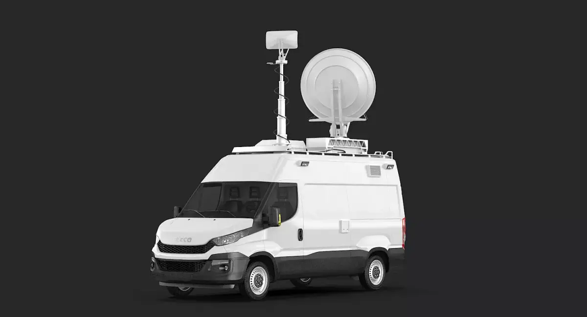 Broadcasting Van 3D model