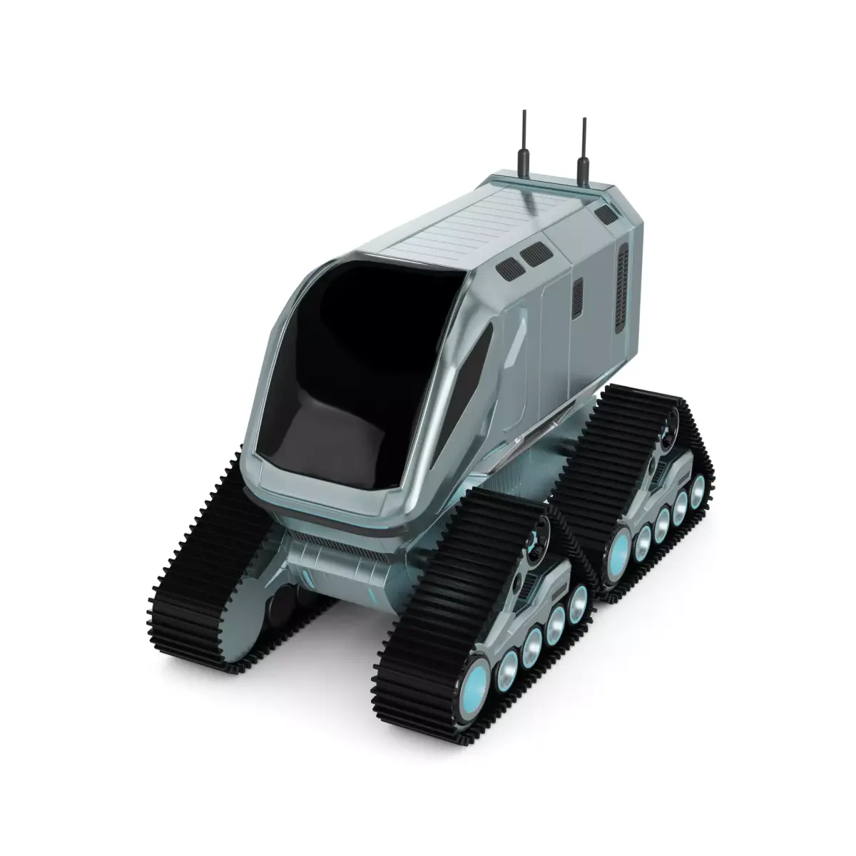 Snowcat Tracked Vehicle 3D model purchase