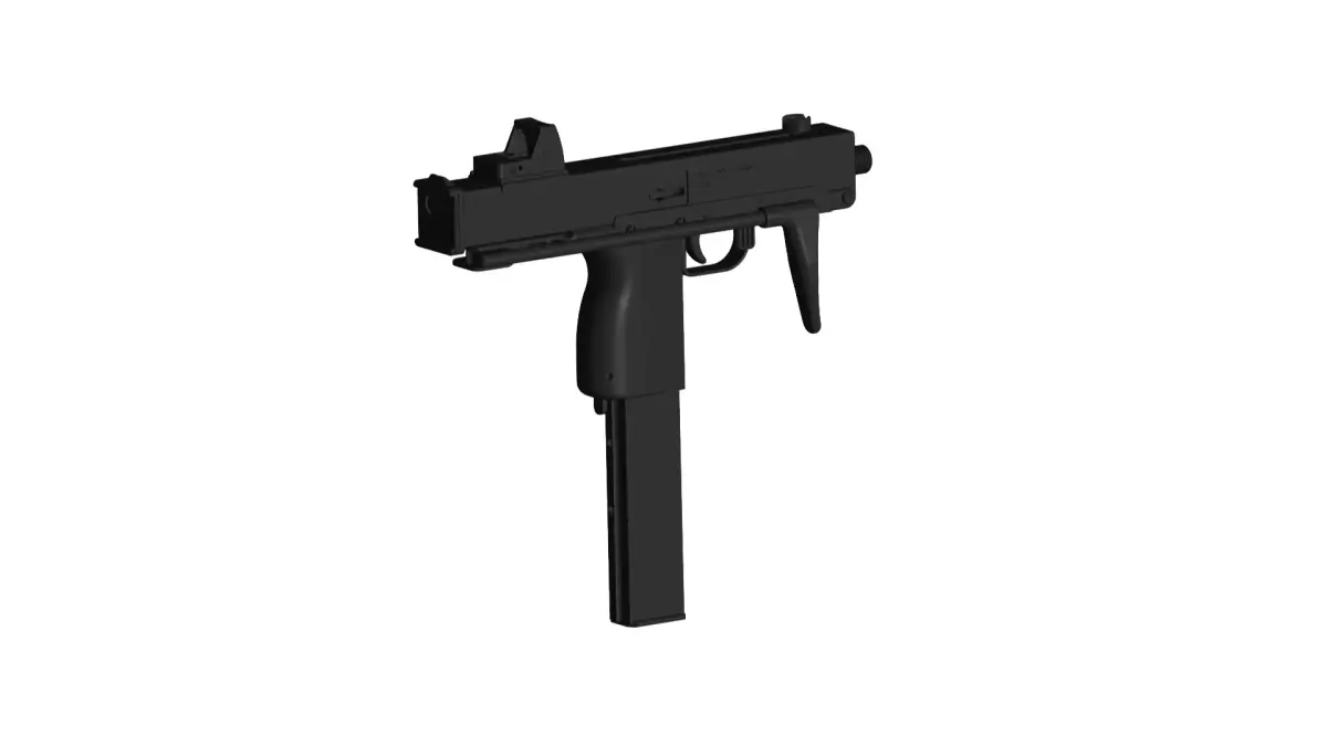 TEC-9 submachine gun 3D model