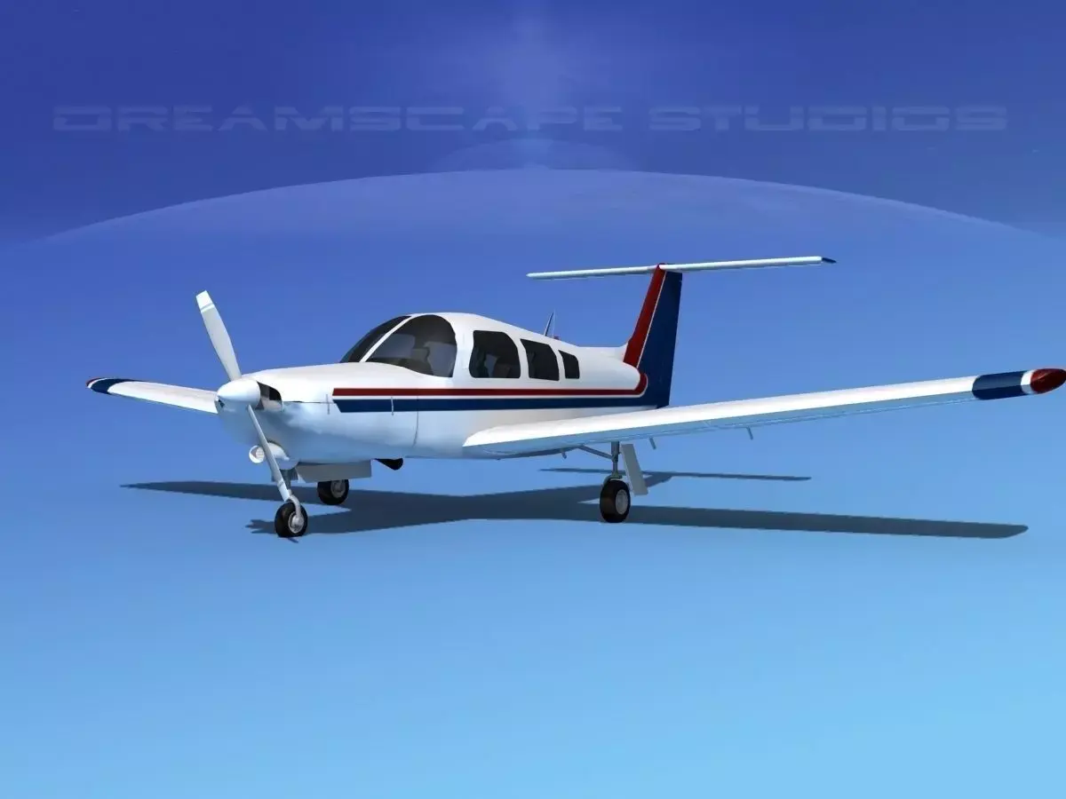 Piper Turbo Arrow III 3D model 15