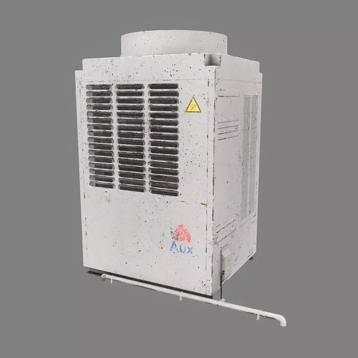 Industrial air conditioning Low-poly 3D model