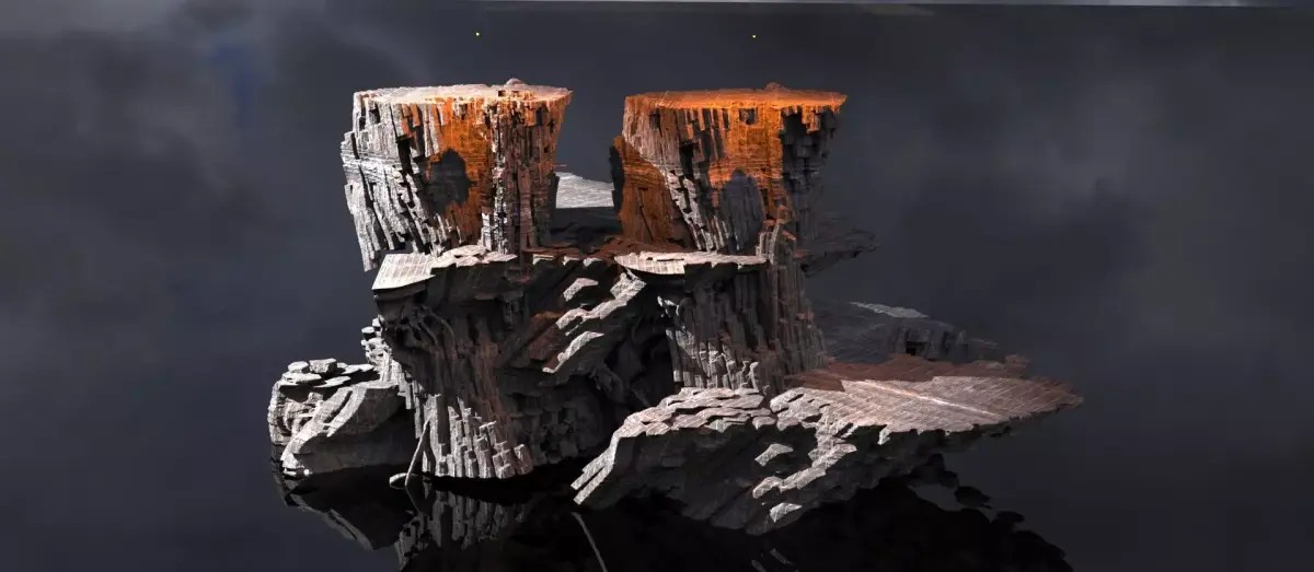 Isle of Dante Mound Mountain 3D model
