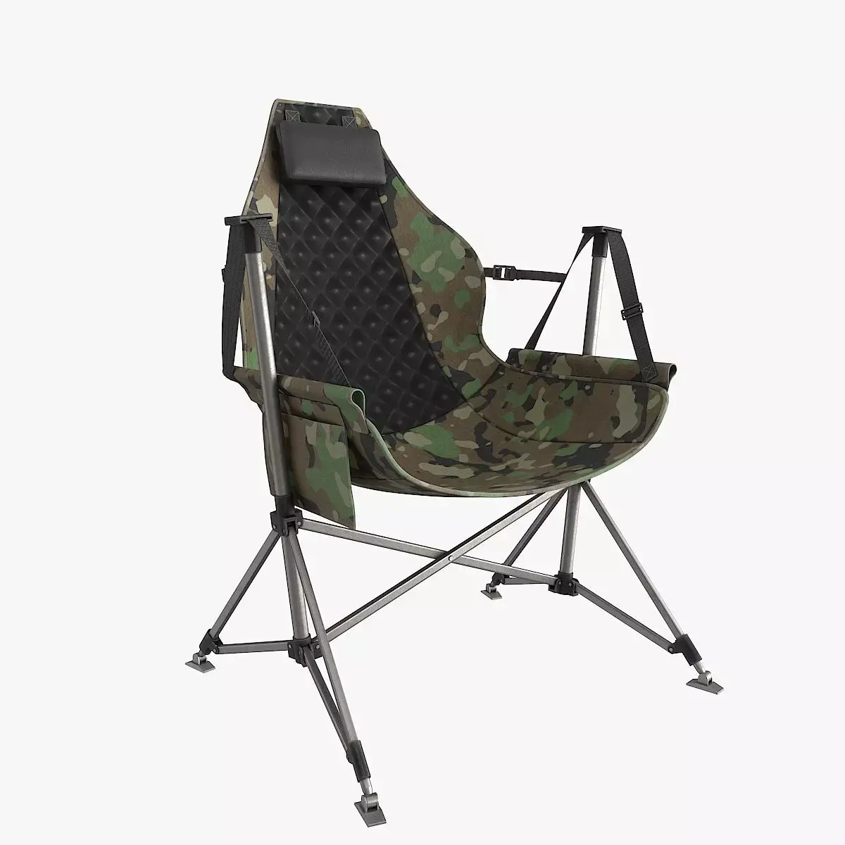Hammock Camping Chair Low-poly 3D model
