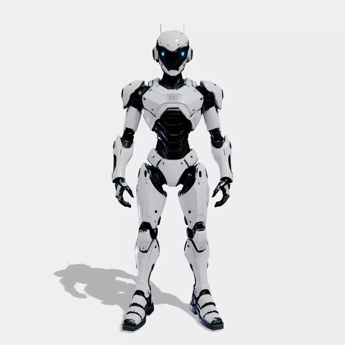 Humanoid Robot Character 5 Low-poly 3D model