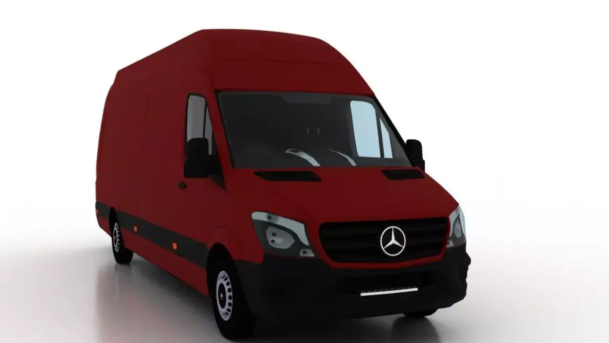 Mercedes Benz Sprinter L4H3 2015 Cargo UK 3D model