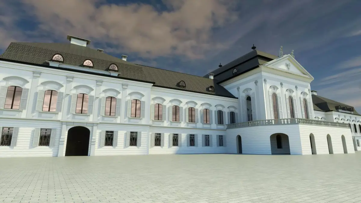 Presidential palace -before reconstruction- Bratislava Slovakia 3D model