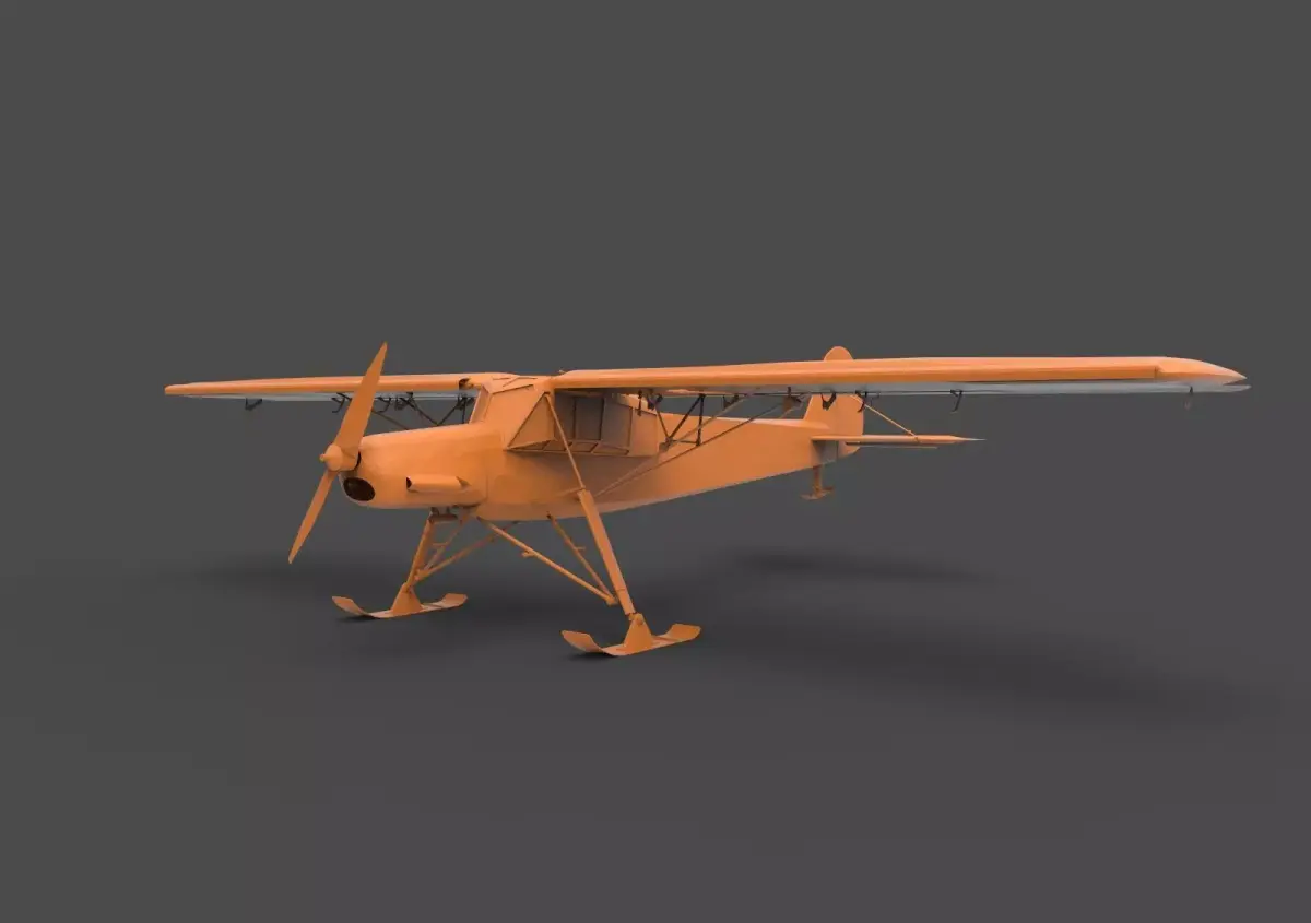 fieseler fi 156 storch winter 3D print model