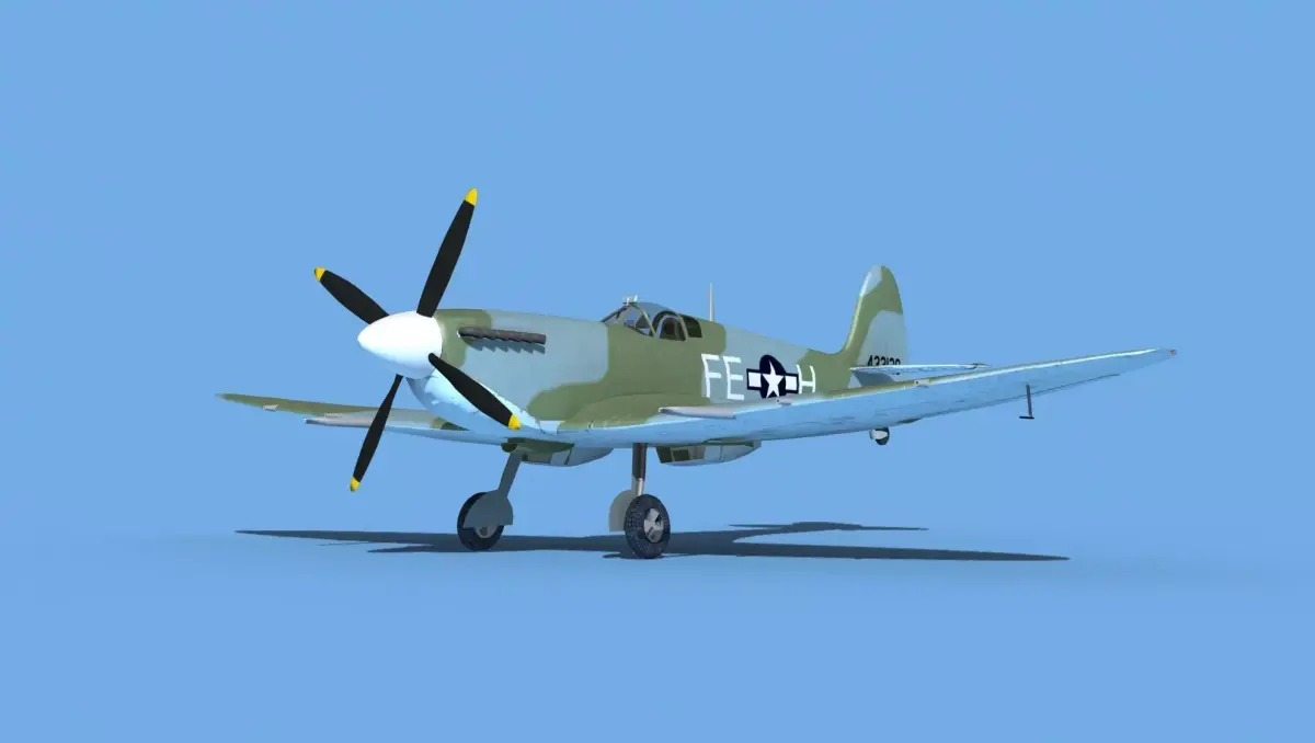 Supermarine Spitfire Mk IXb V07 3D model