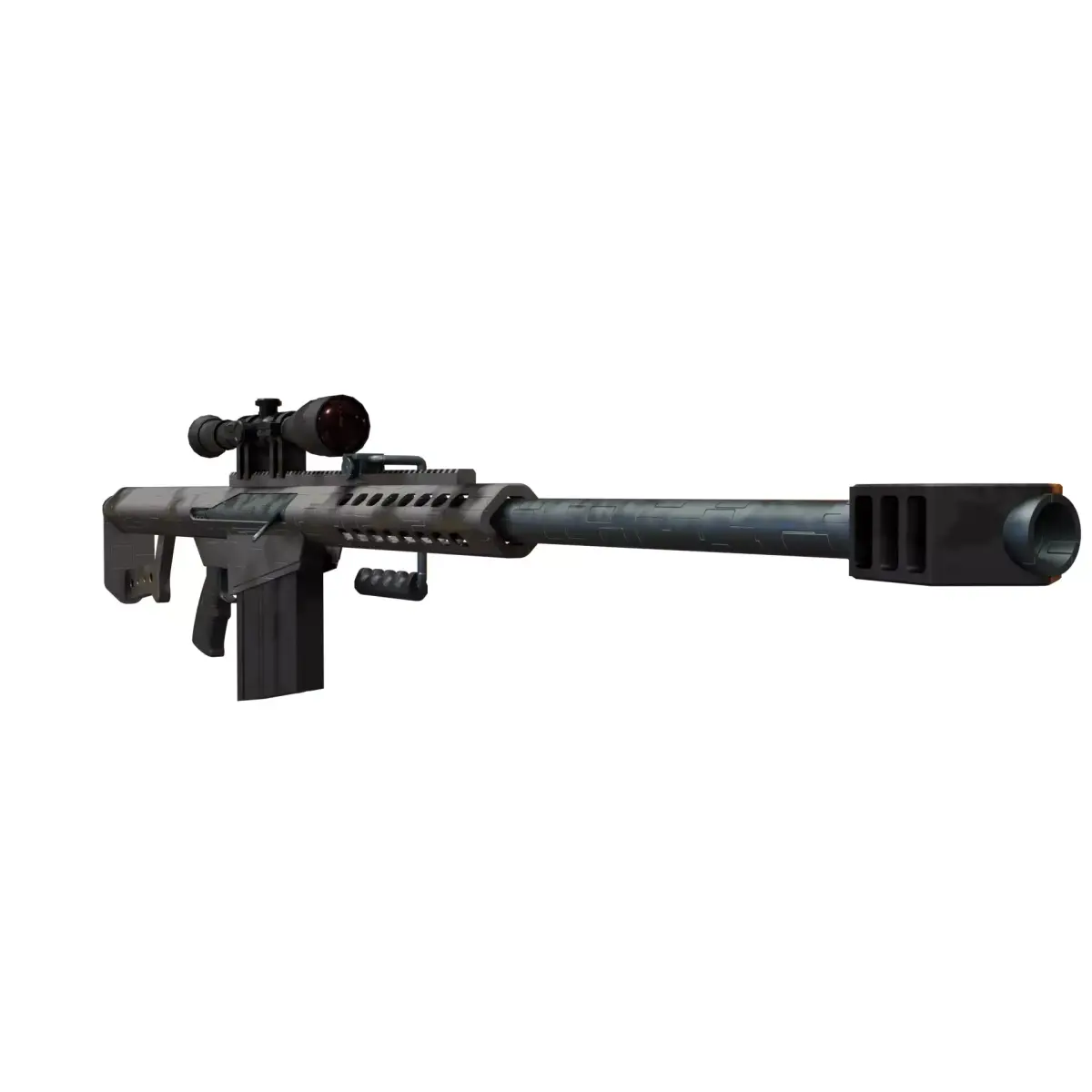 BARETT M82A1 MODEL Free low-poly 3D model