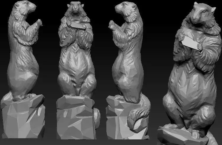 marmot Murmeltier 3D model