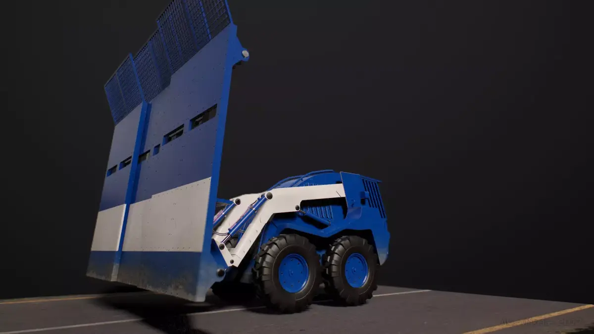 Riot Control Vehicle Low-poly 3D model