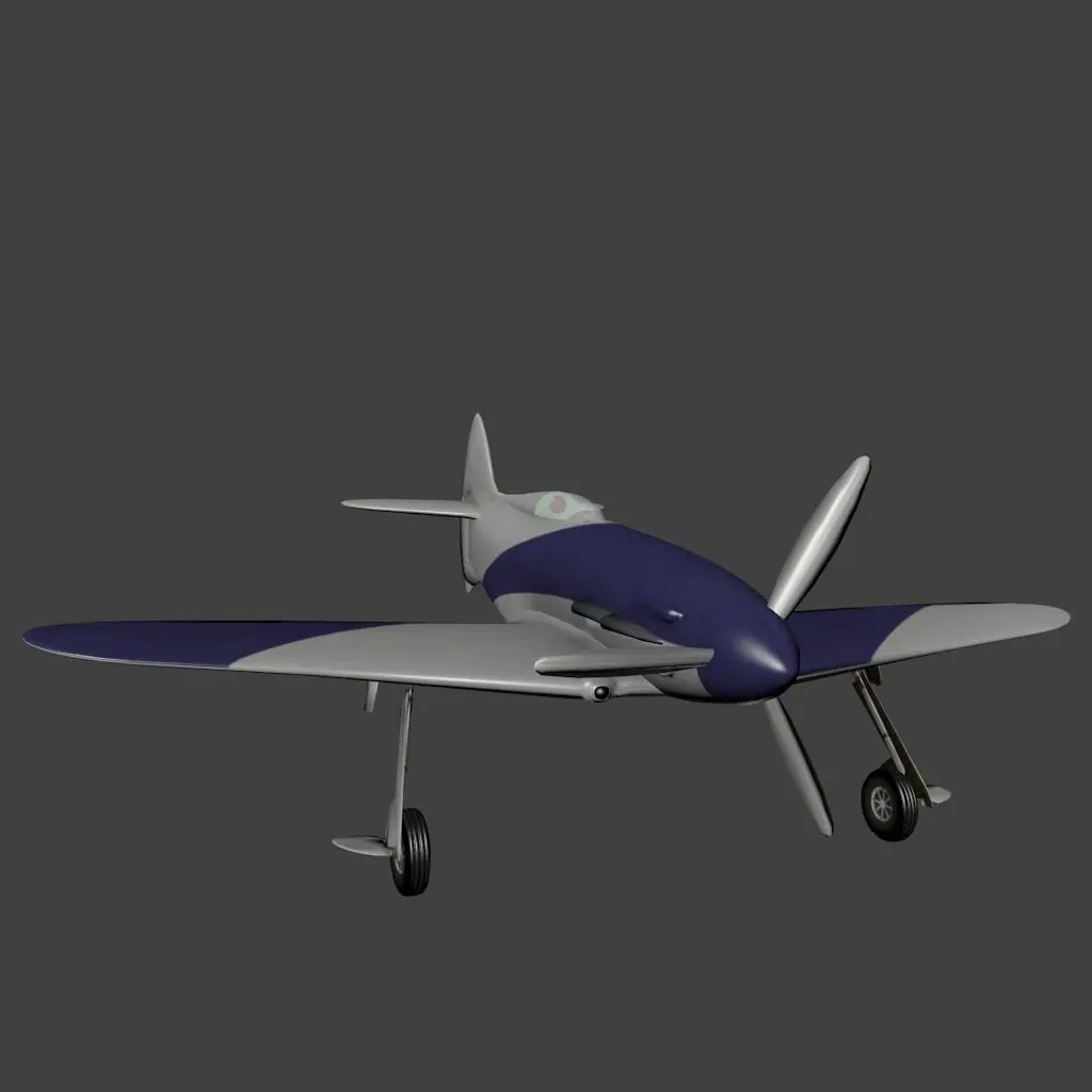 Napier-Heston Type 5 Racer Low-poly 3D model