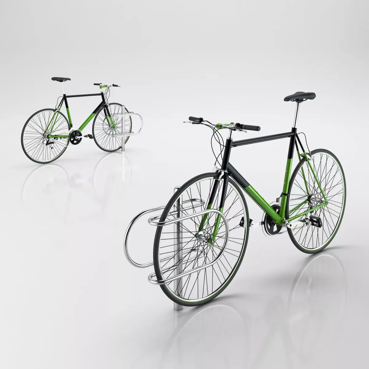 Bike with rack 3D model