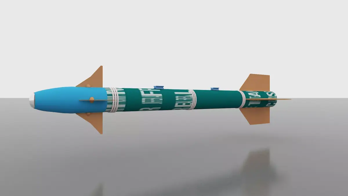 Aim -Sidewinder Missile 3D model