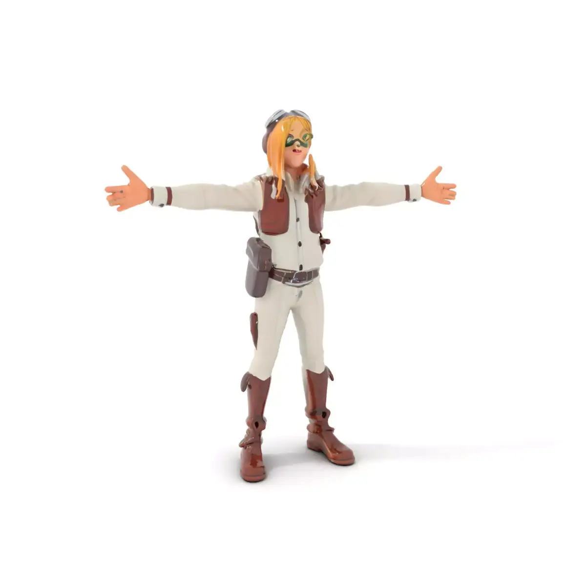Aviator Girl Pilot model pack Low-poly 3D model