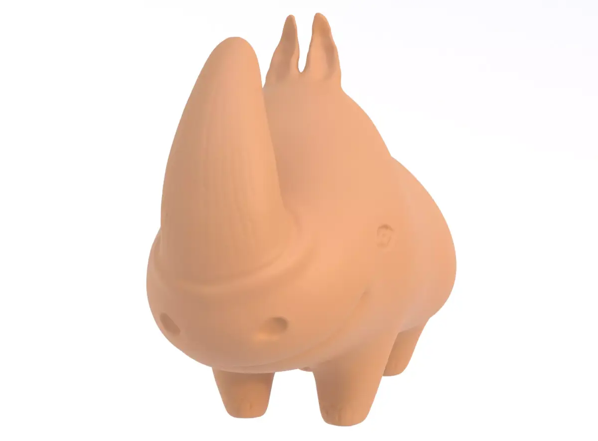 Rhinoceros sculpture 3D model