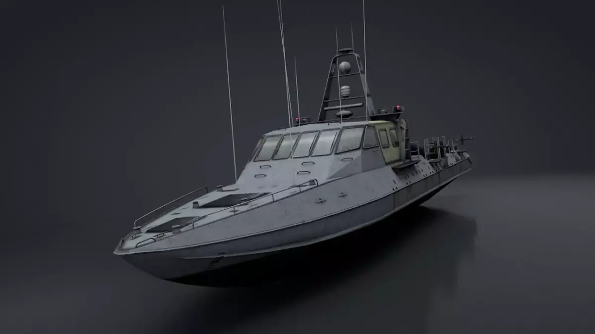 Mark V Special Operations Craft Low-poly 3D model