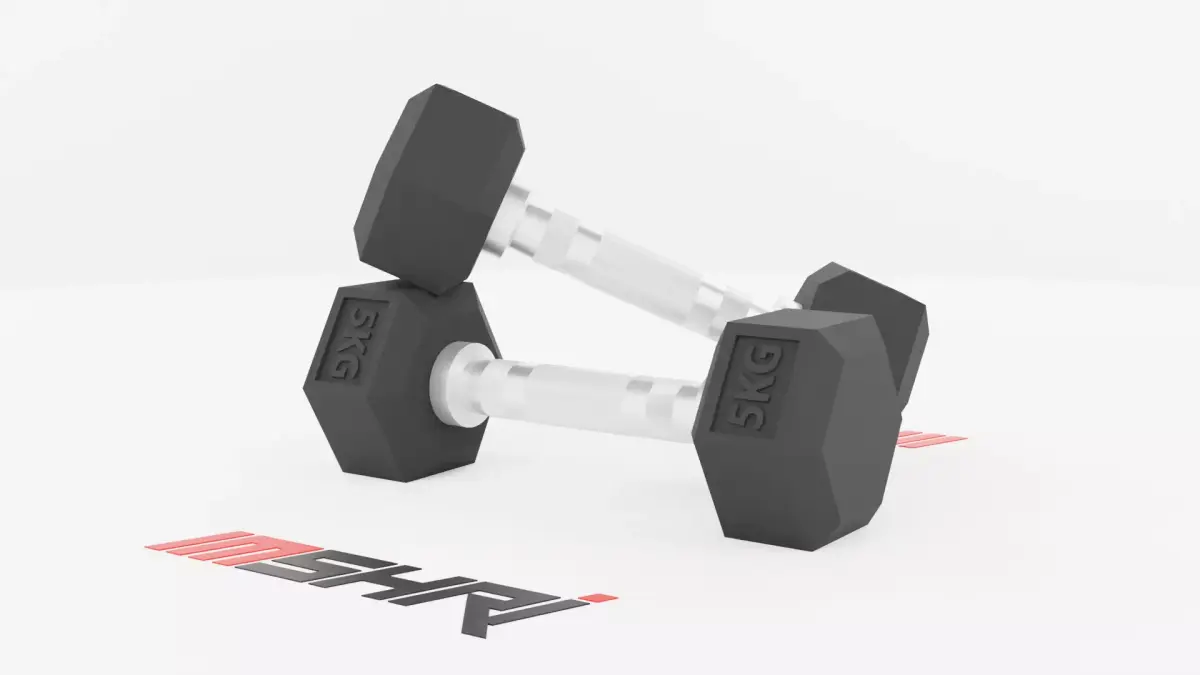 Dumbbell Set - Gym Equipment  3D model
