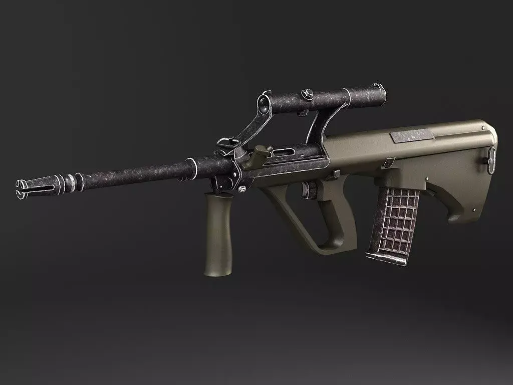 Steyr Aug A1 assault rifle 3D model