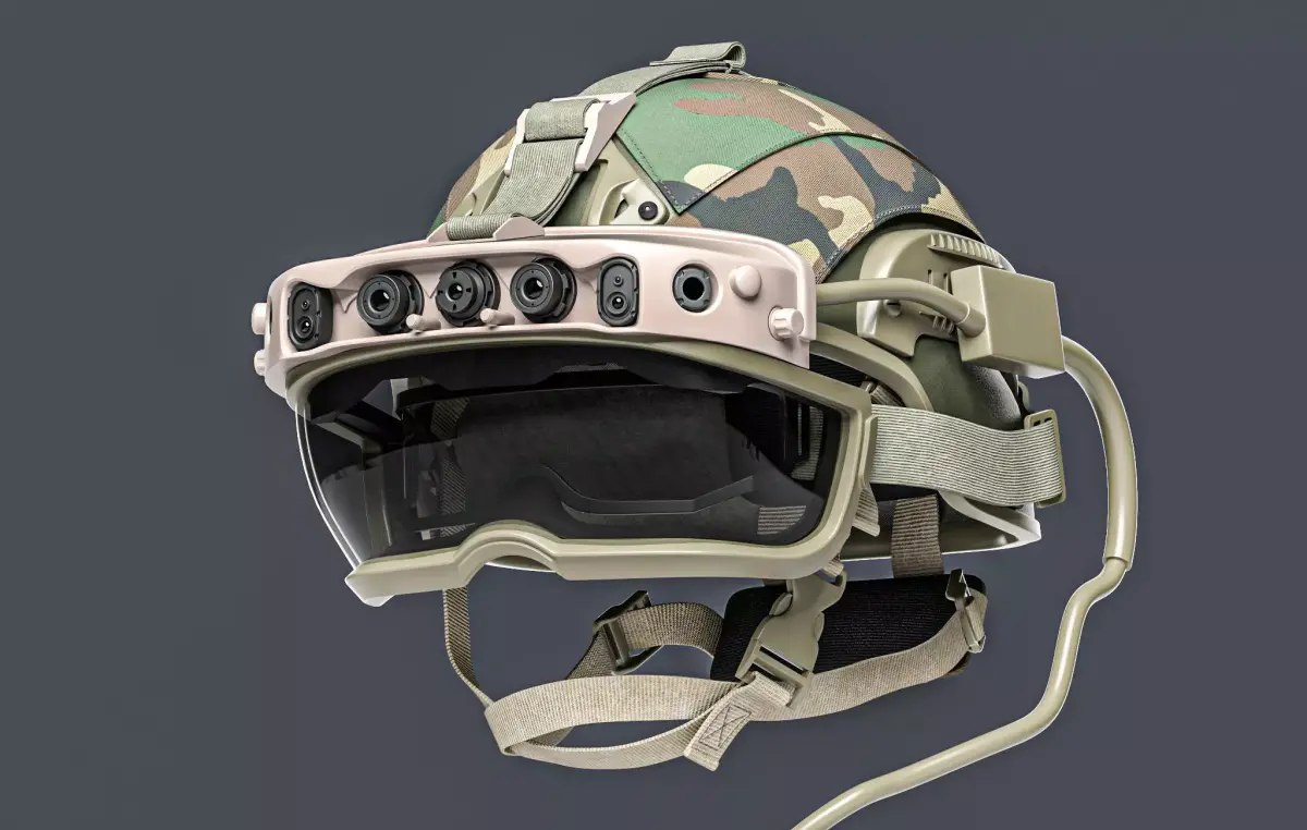 IVAS headset HoloLens Goggles Military Helmet 3D model