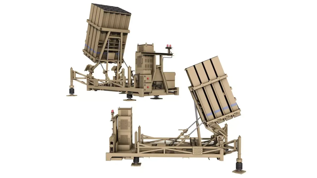  Iron Dome missile defense system 3D model