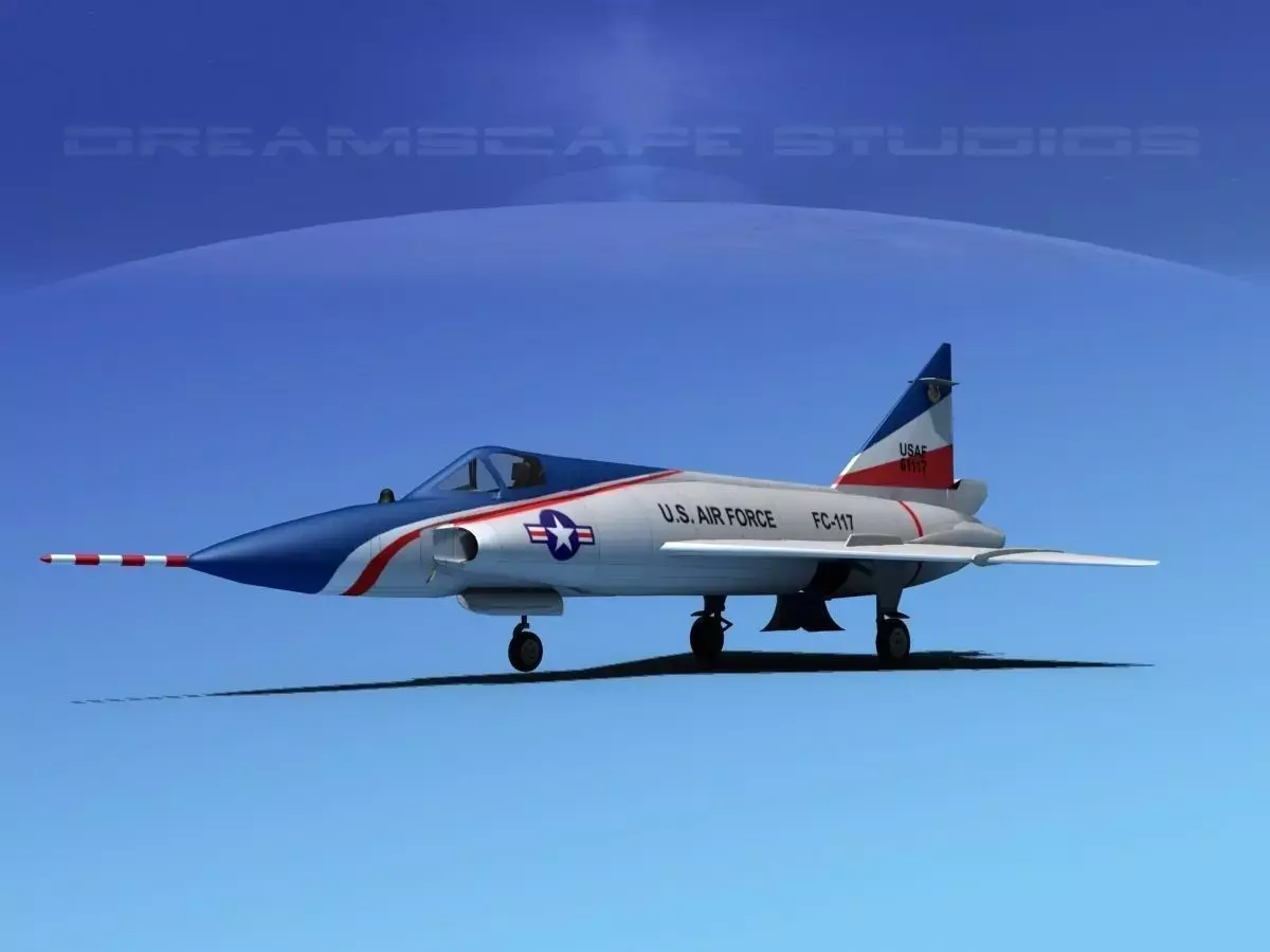 Convair F-102 Delta Dagger V06 USAF 3D model