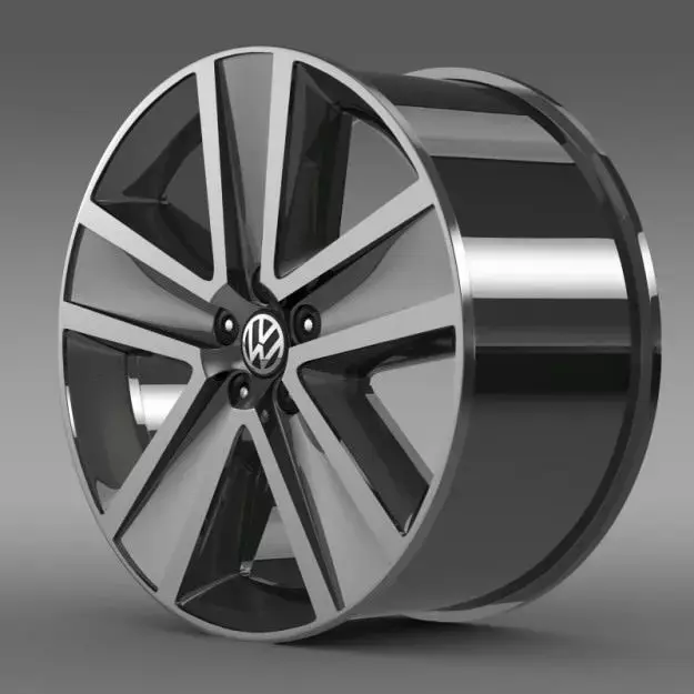VW CrossPolo 2011 rim 3D model