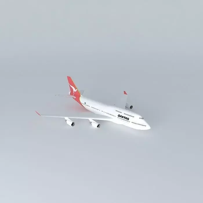 Qantas 747-400 Free 3D model