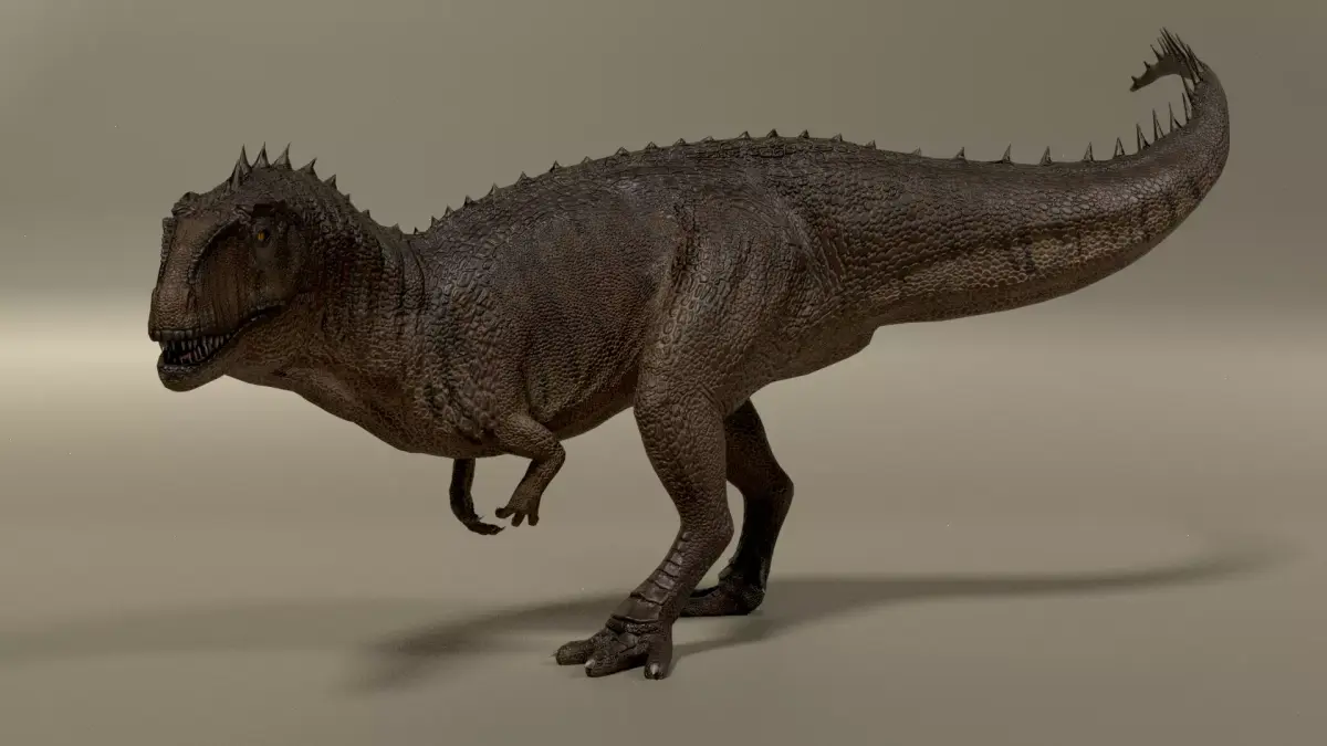 Giganotosaurus dinosaur Low-poly 3D model