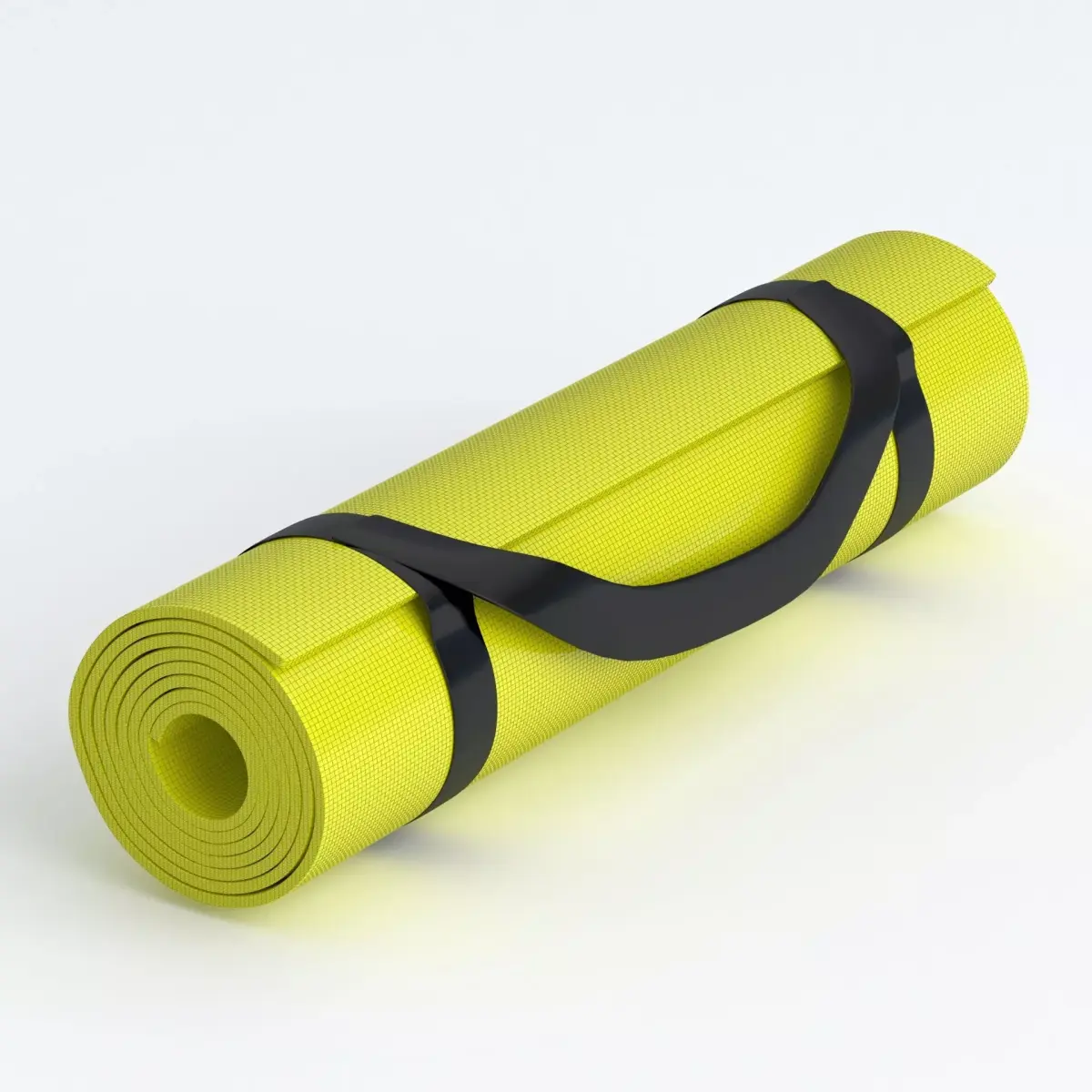 Yoga Mat yellow 3D model