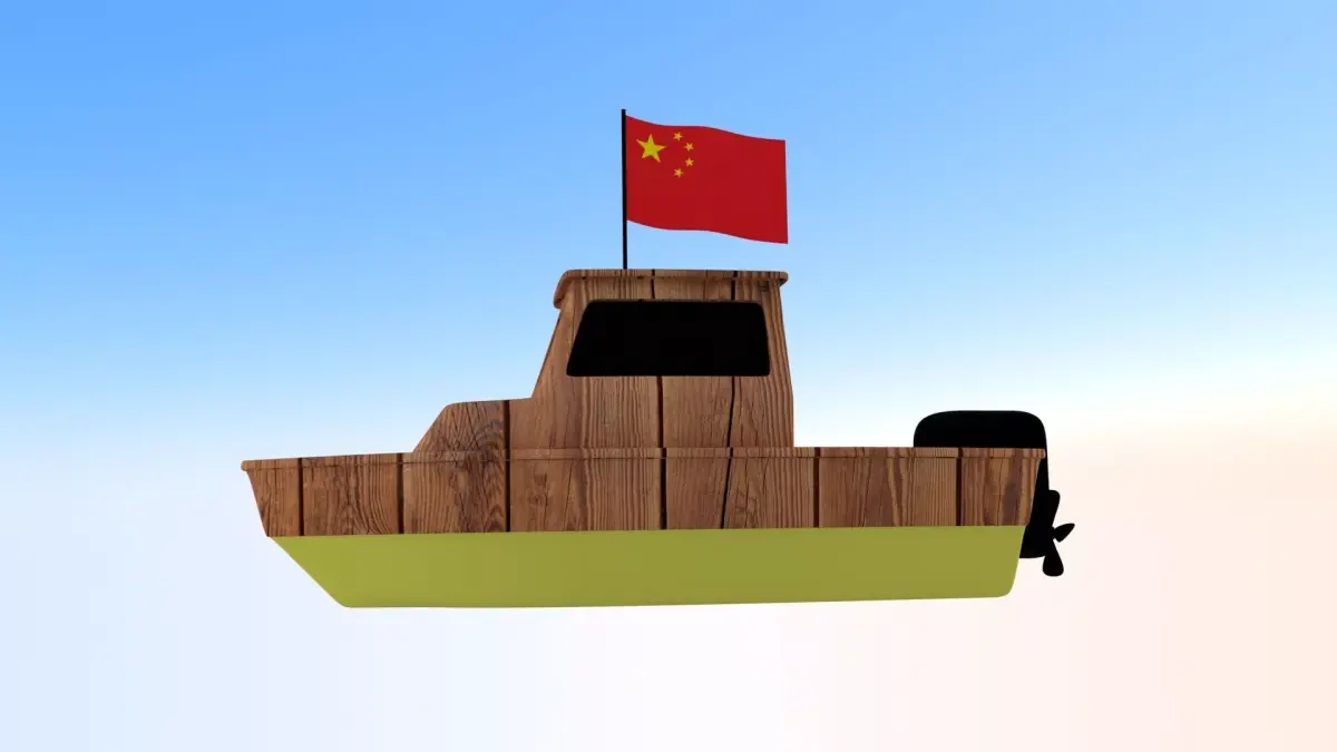 CHINA Fishing Boat 3D model