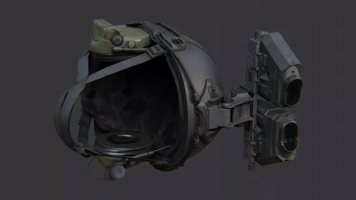 Kyle Urban Helmet with NVG Headset Low-poly 3D model