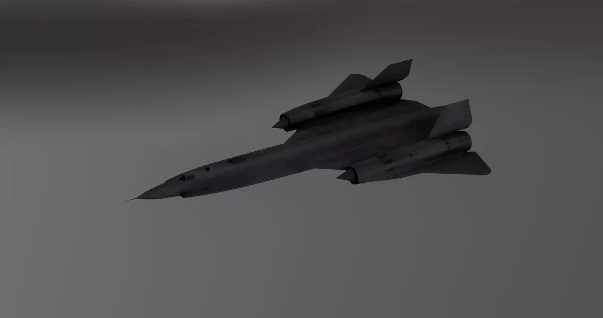 Lockheed YF-12 Low-poly 3D model