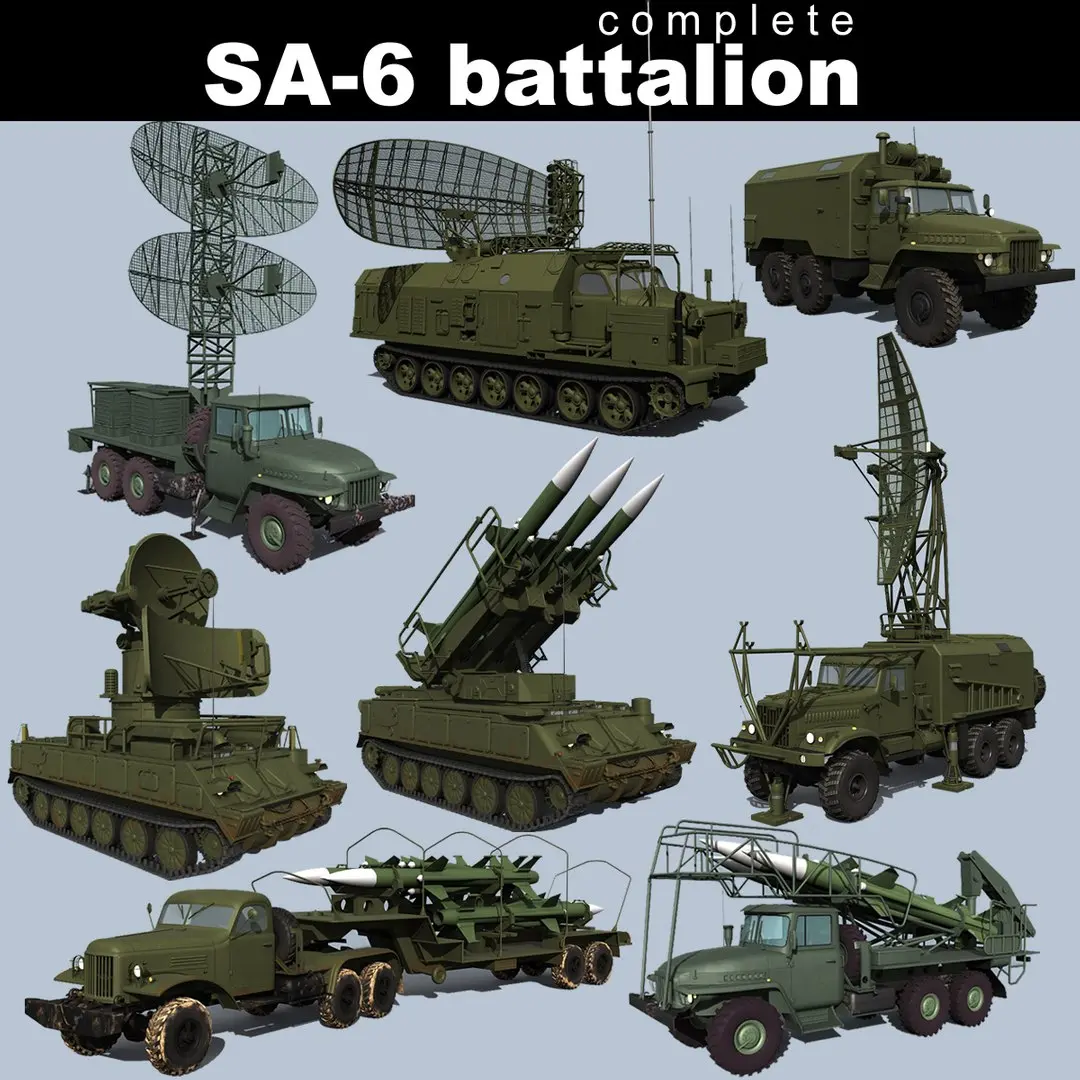 SA-6 Battalion 3D model