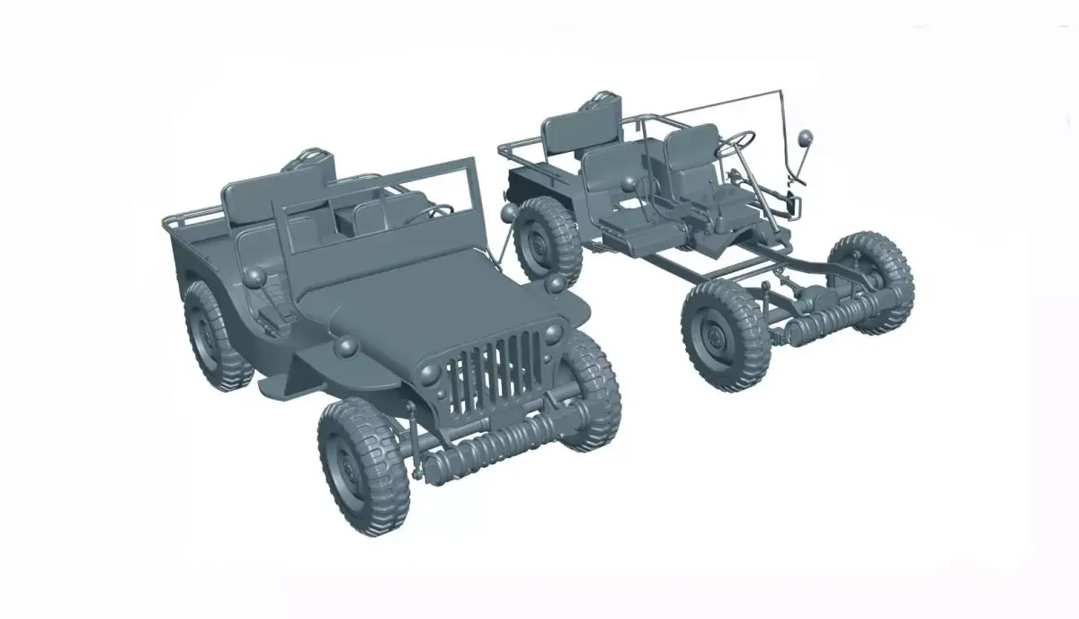  military Jeep 3D print model