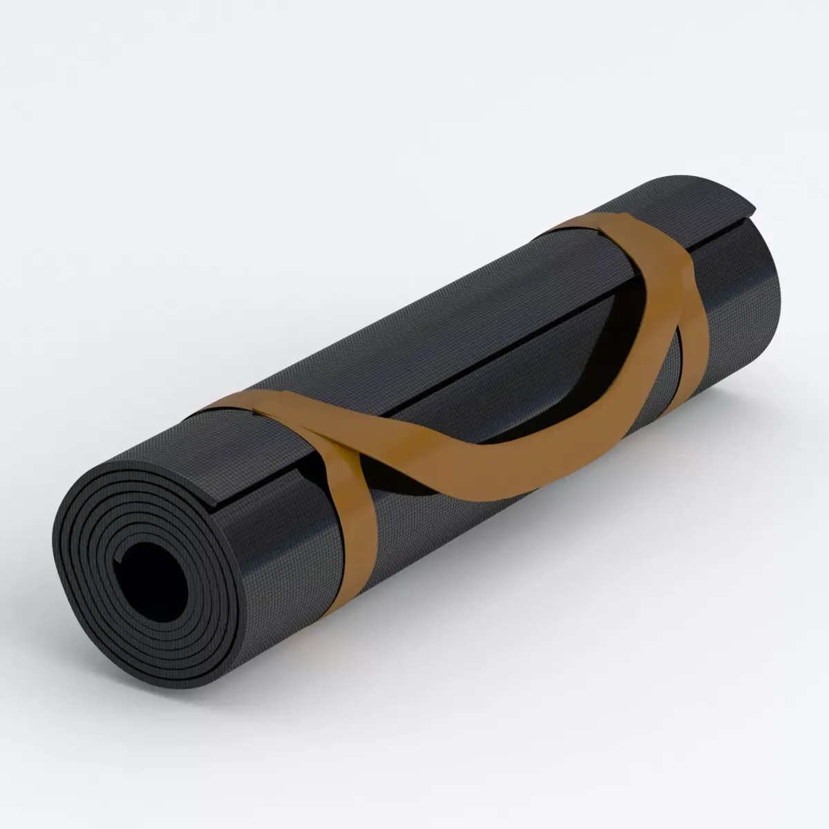 Yoga Mat Black 3D model