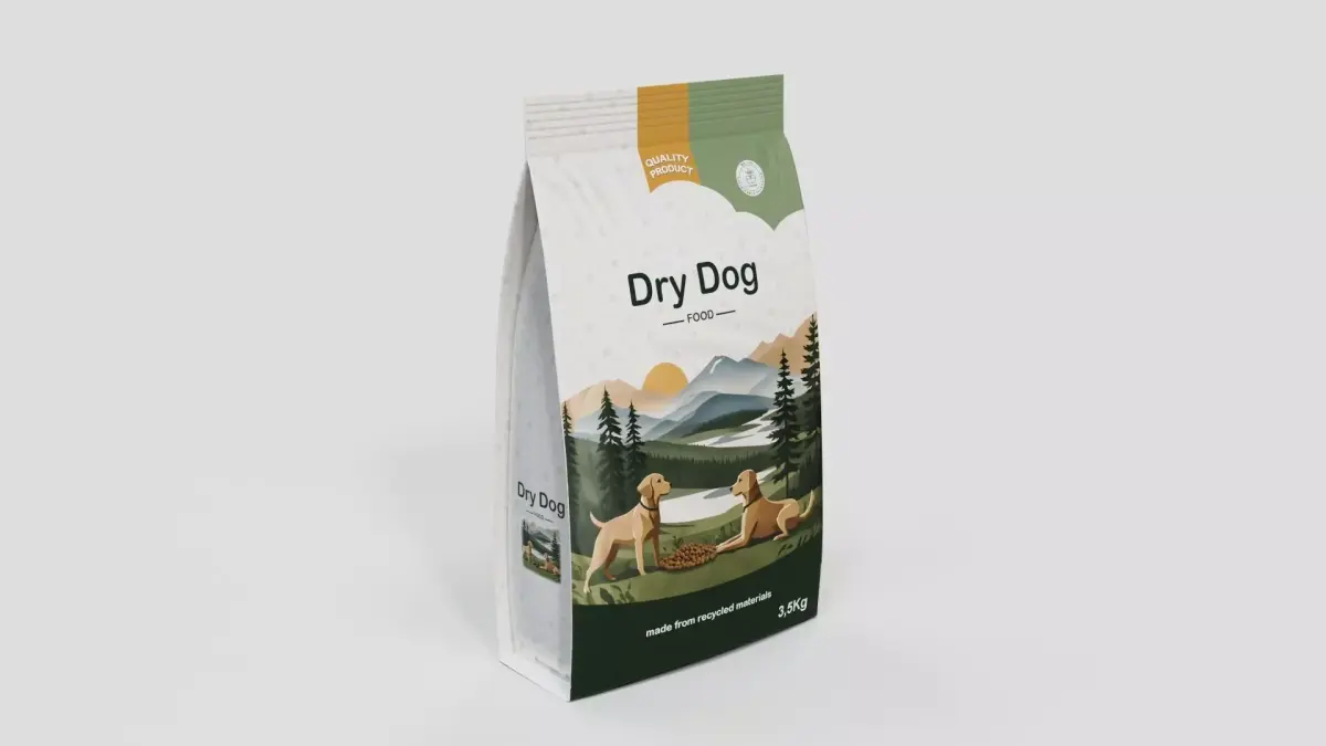 Dry Dog Food Low-poly 3D model