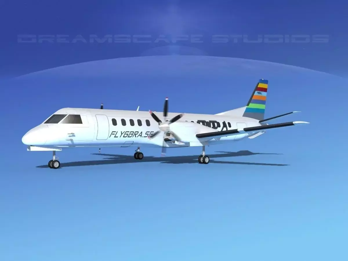 SAAB 2000 BRA 3D model