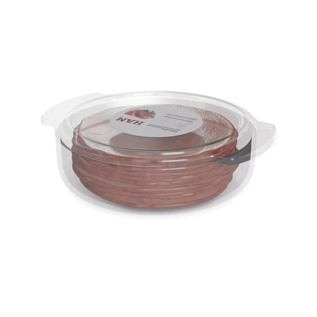 Deli sausages Cooked Ham 3D model