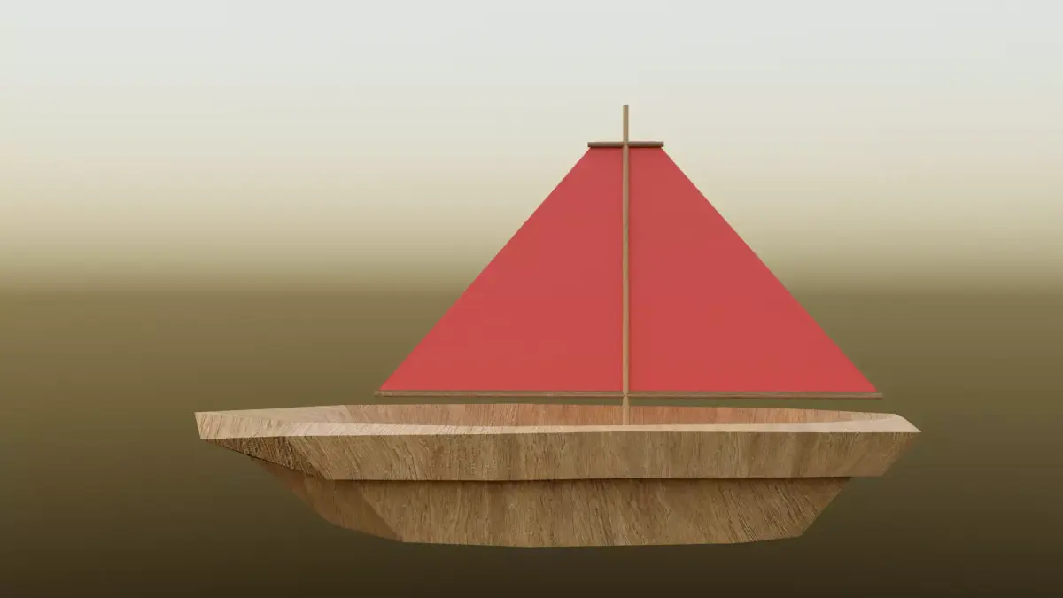 Low poly Boat Free low-poly 3D model buy