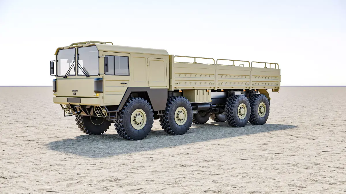 MAN KAT1 8x8 Military Truck 3D model