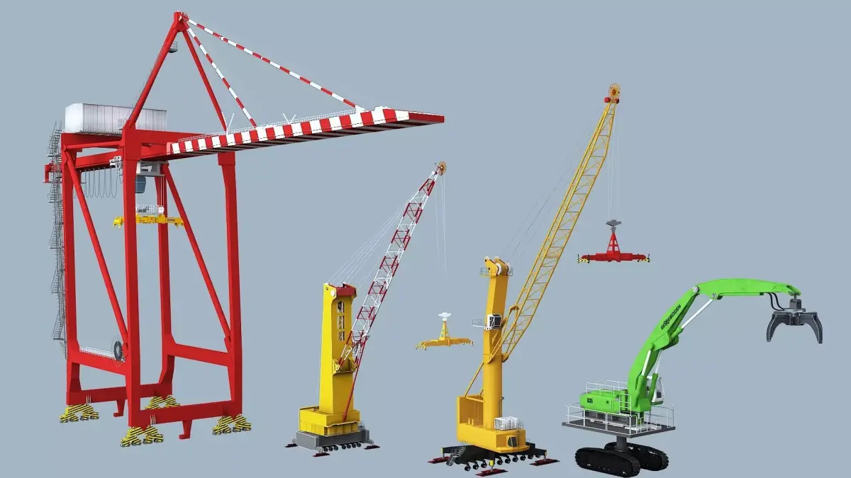 Crane  models  Low-poly 3D model