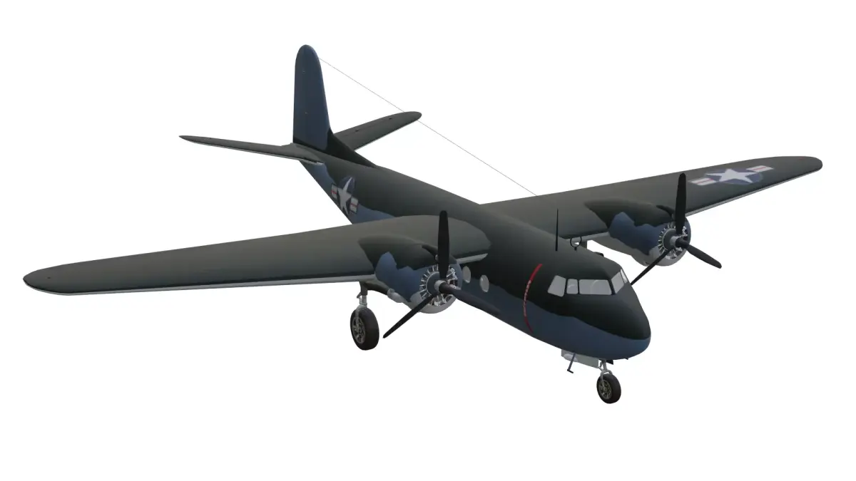 Douglas DC-5 Low-poly 3D model purchase