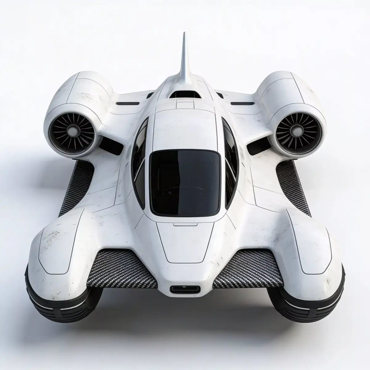 Realistic Sci-Fi Hover Jet 3D Model Low-poly 3D model