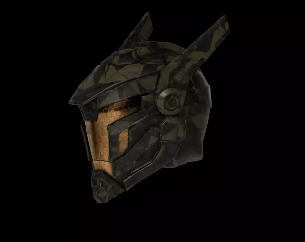 Sci-Fi Helmet Game Ready Low-poly 3D model purchase