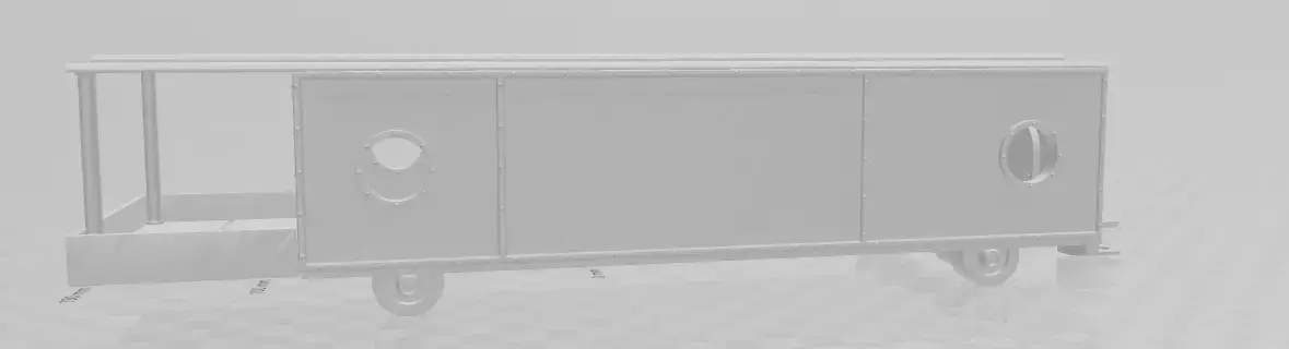Passenger Train 3D model